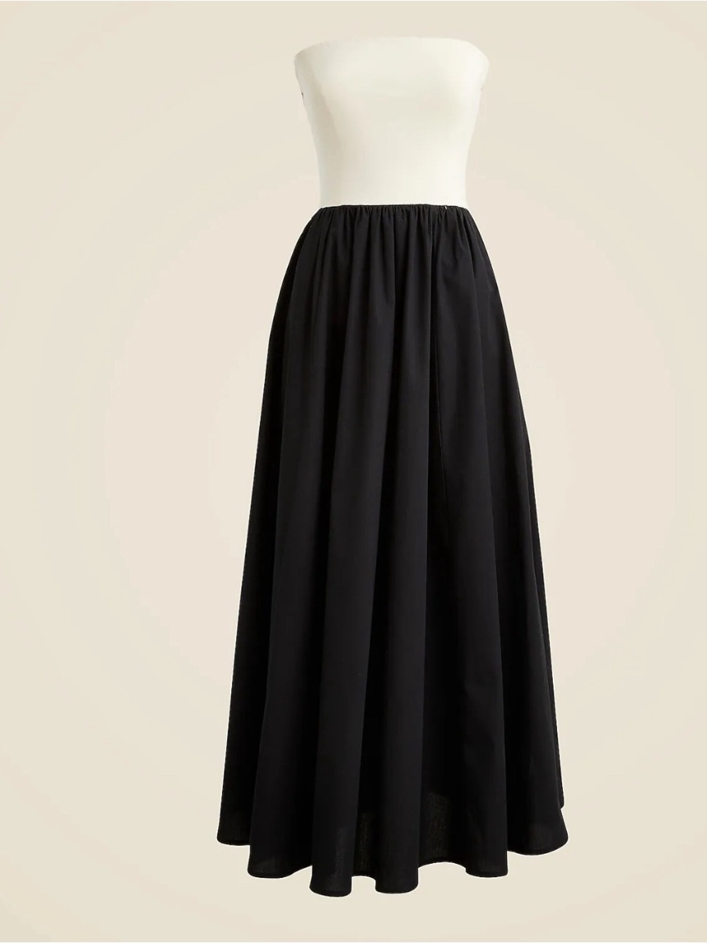 JCrew Strapless colorblock mixy dress - Picture 2 of 9